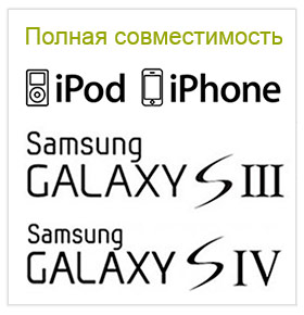 Совместимость с iPhone и Samsung